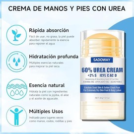 Crema Hidratante para Pies, Repara e Hidrata los Pies Secos y Agrietados, Exfoliating Moisturizing Foot Ointment con Urea 60, Crema Hidratante Anti Rozaduras Para Pies Agrietado, 40 ml*1 (1)