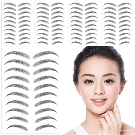 Eyebrow Stickers Tattoos Very Natural Eyebrow Tattoo Stickers with Excellent Durability Eyebrow Stickers Waterproof [100 Sheets] (Black 09)