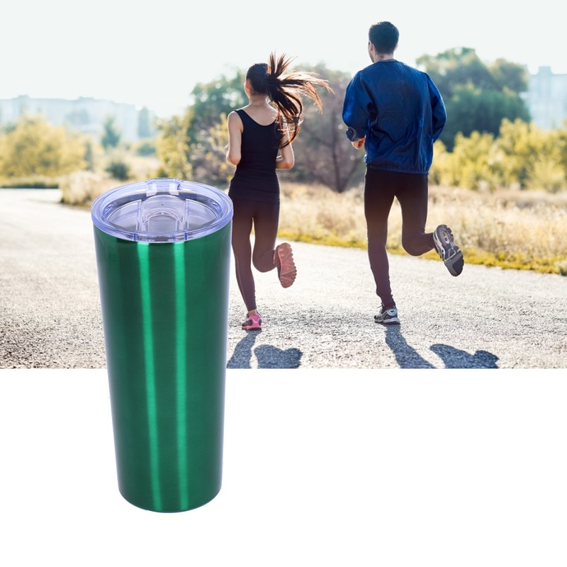 2‑Layer Green Insulation Bottle Stainless Steel Vacuum Bottle for Travel