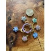 Handmade Enamel Doilies Yarn Markers Or Ear Rings. 6 Per