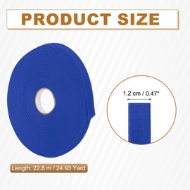 YELARXI Double Fold Bias Tape for Sewing, Quilt Binding Cotton Bias Tape Double Fold 1/2 Inch 25 Yards Fit for Hemming Seaming DIY Crafts Piping - (Navy Blue)