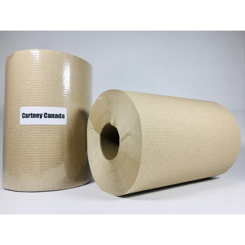 Cartney Canada Natural Kraft Paper Towel Roll 20cm (400 feet,