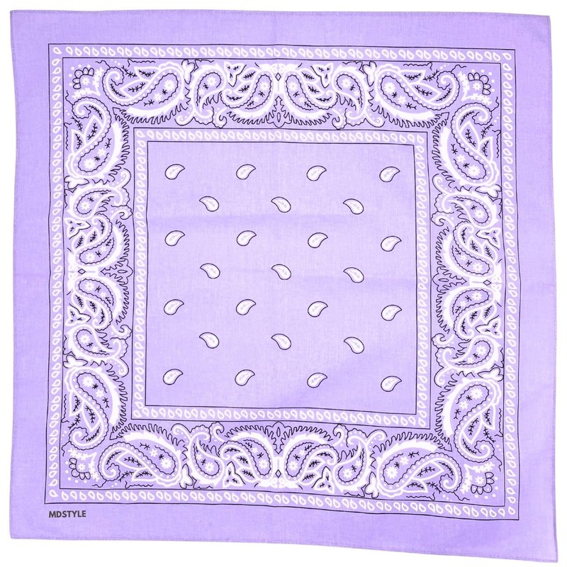 MDSTYLE 100% Cotton Bandana for Men & Women 22" x