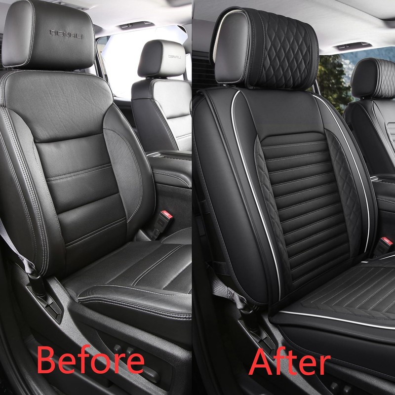 JOJOBAY Chevy Silverado Seat Covers,GMC Sierra Seat Covers,Custom Fit 2007-2025