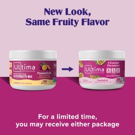 Ultima Replenisher Daily Electrolyte Powder Drink Mix – Sugar Free – Passionfruit, 30 Servings – Hydration Powder with 6 Key Electrolytes and Trace Minerals – Keto Friendly, Non-GMO