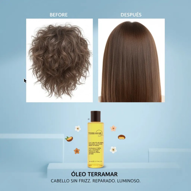 Óleo Terramar Capilar Restaurador 98ml Aceite Argán Antifriz