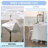 ZHXGO 10Pcs Marble Tablecloth Weights, Picnic Table Weights Clips, Table