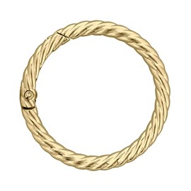 Daio Seisakusho Die-Cast Carabiner, Knotted Type, 1.9 inches (48 mm), Pack of 1 (Gold)