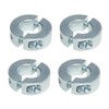 (Pack of 4) 1/4" Bore Zinc Plated Shaft Collar, Double