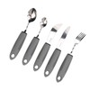 5pcs Bendable Adaptive Utensils Weighted Easy Grip Stainless Steel Special