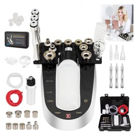 Diamond Microdermoabrasion Machine, Dispositivo de Microdermoabrasión Facial 3 En 1, Elimina Puntos Negros/Acné/Pigmentación, Potencia de Succión de 60Kpa, Cuidado de La Piel Facial para Salón En Casa