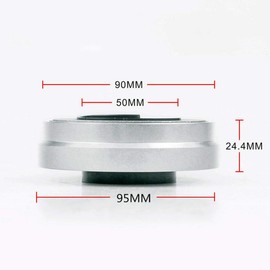 MACHSWON Car Steering Wheel Quick Release Hub Adapter, Universal Snap Off Boss Kit, 6-Holes Patterns, Silver