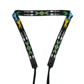 buybeaded Beaded Hat Band Native American Style Southwestern Cowboy Rode Handmade Head/Hat Band Collection 2, Horse (Black ), 1 Count (Pack of 1)