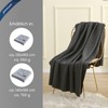 wometo Premium Fleece Blanket Melange OekoTex 140 x 190 cm