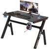 PayLessHere Gaming Desk Z-Shaped More Structure Stable 47" Computer Desk,