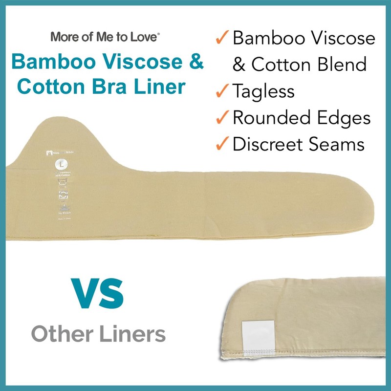 More of Me to Love Cotton and Viscose Bra Liners