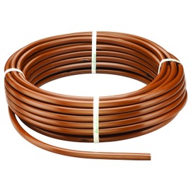 Rain Bird ET63-100S Drip Irrigation Pressure Compensating 1/2" (0.634" OD) Emitter Tubing, 18" Emitter Spacing, 100' Roll, Brown