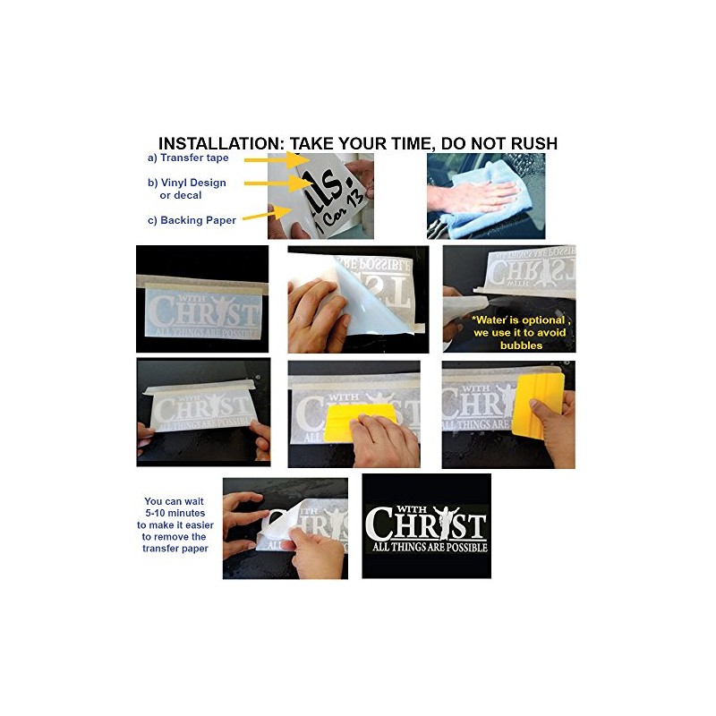 Jeyfel Decals: Car Decals. with Christ All Things are Possible.