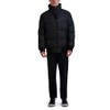 Karl Lagerfeld Paris Men's Short Puffer Jacket, Black Multi