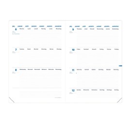 Quo Vadis 548001Q - Escolar 2020-2021 Agenda TEXTHEBDO A4 Impala, black