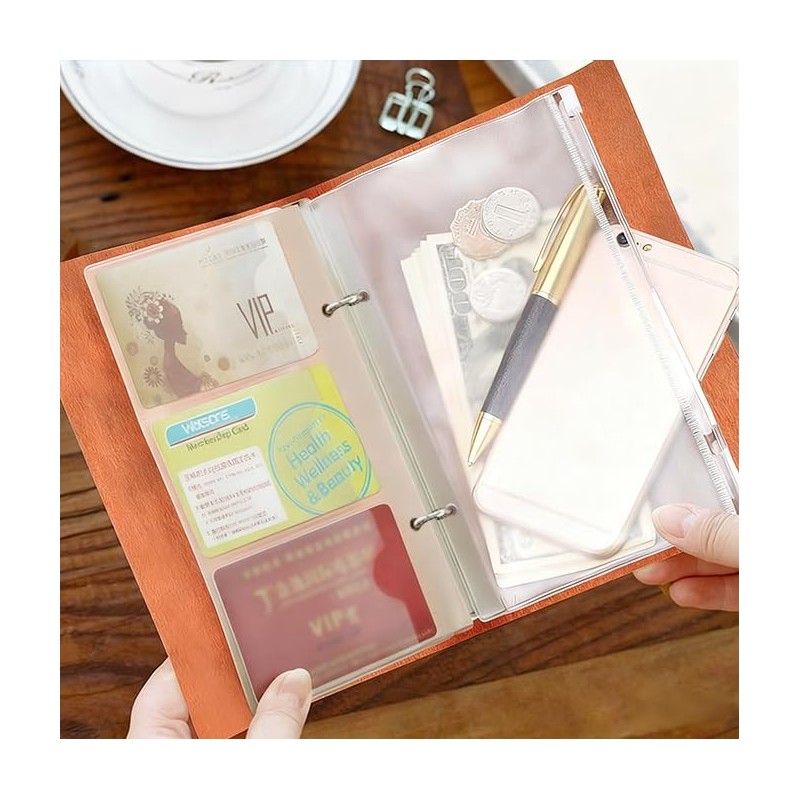 Journal Notebook for Women Men, Refillable Travelers Notebook Antique Leather