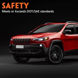 FIONE - For Jeep Cherokee headlight assembly 2019 2020 2021 2022 Xenon HID Left Driver Side LH Headlamps DOT Certification 68275945AH CH2502325