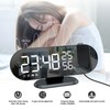 Projection Alarm Clock LED Digital Photosensitive Electronic Clock with 180