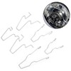 Cfcyhla 6 pieces steel headlight retaining spring clamp headlight dipped