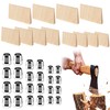 warmfarm 36 Pcs Hammer Handle Wedges Kit,Wood & Metal Wedges