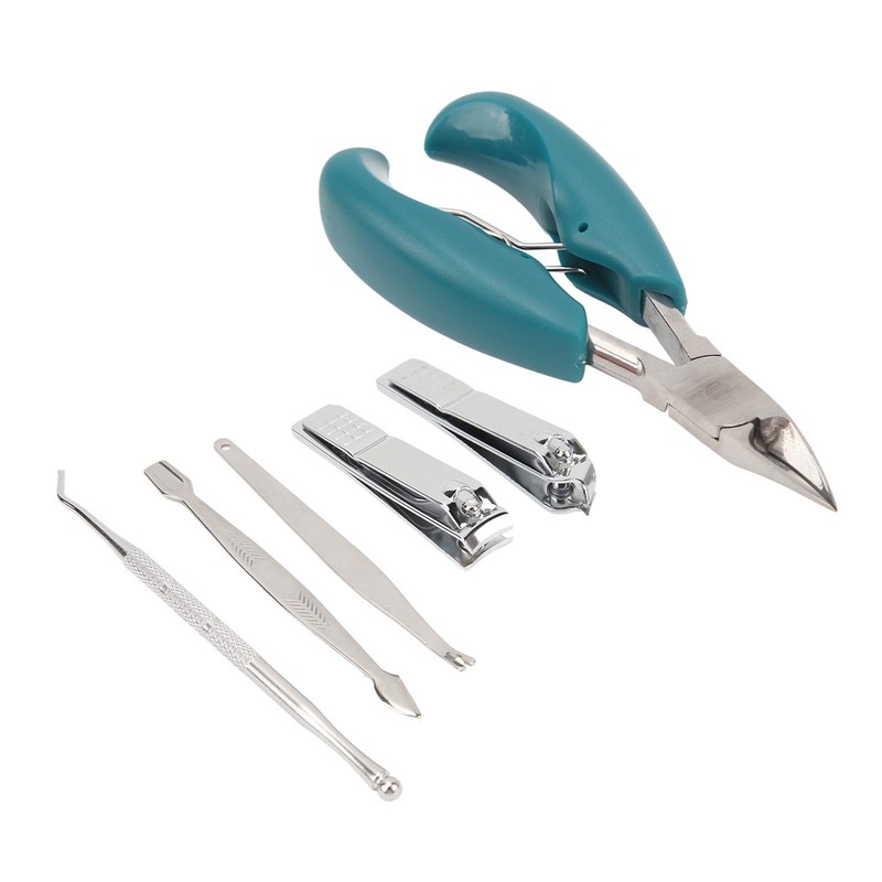 7pcs Nail Clippers Set Dead Skin Fork Paronychia Forceps Nail