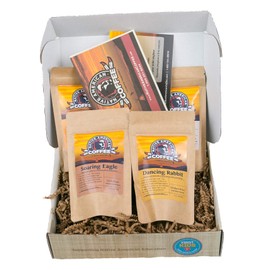 Specialty Coffee Whole Bean Sampler - Sample Gourmet Arabica Coffee Beans From All Over the World - Premium Gift Box for All Occasions - Fresh Roasted in USA, by Native American Coffee