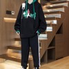 [Platilive] スウェット パーカー メンズ 上下セット 人气 長袖 大きいサイズ フード付き ゆったり