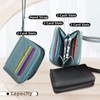 Energather Small Wallet for Women, PU Leather Multi Slots Credit