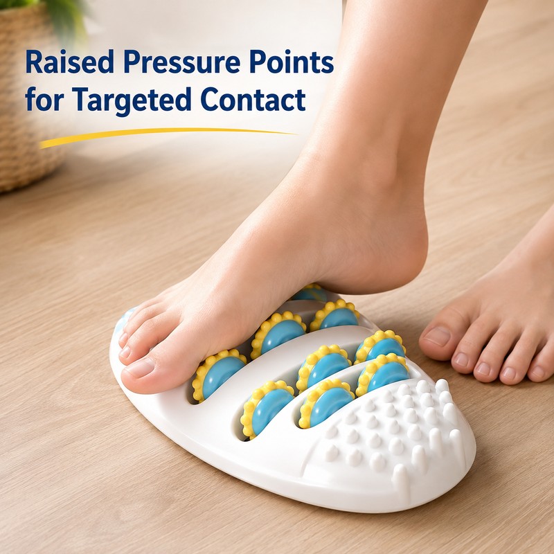 Manual Foot Massage Roller for Relaxation – Acupressure Board with