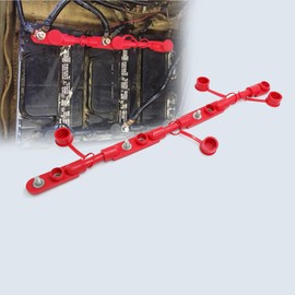 parts PTT Multi- Overmolded (Red Positive) Group 31 8" 1/0 4 Battery Cable for Truck Marin Boat Yachet RV Caravan Battery Motor Trailer Bus
