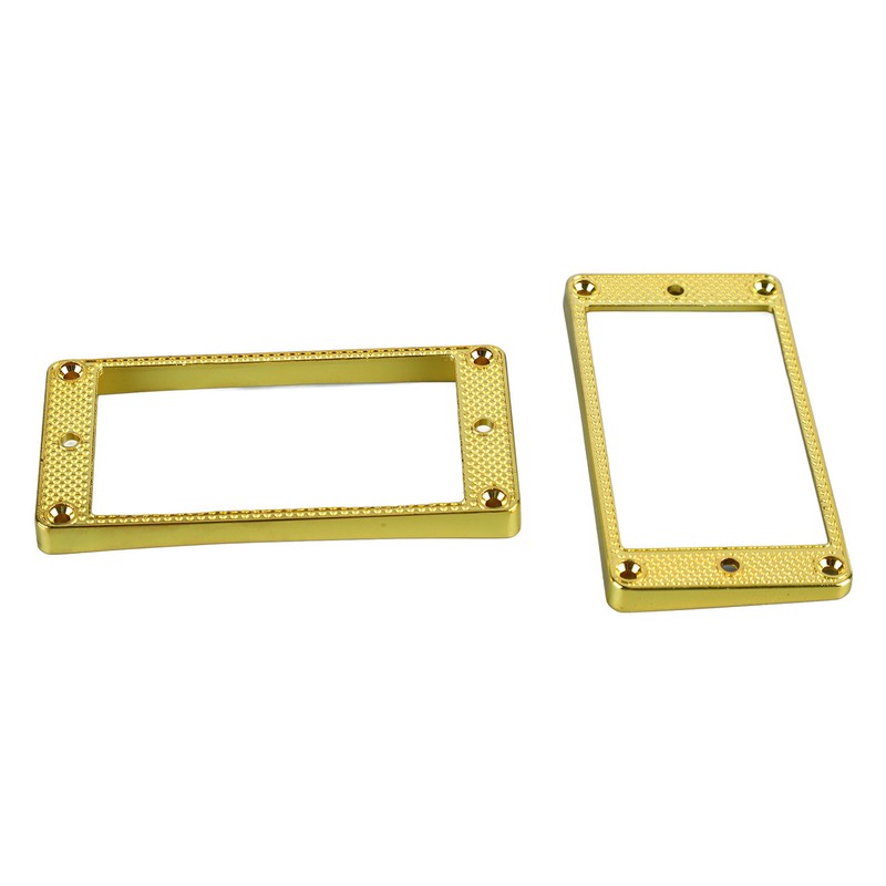 2PCS Guitar Pickup Frame Metal Bridge and Neck Pickups Cover