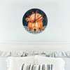 12 Inch Happy Fall Pumpkin and Buffalo Plaid Wood Wall