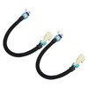 2PCS 12in Oxygen Sensor Wiring Harness Aging Resistant Black Replacement