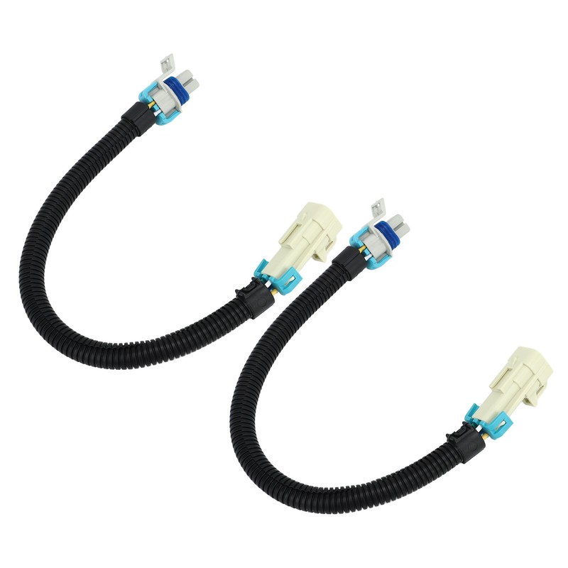 2PCS 12in Oxygen Sensor Wiring Harness Aging Resistant Black Replacement