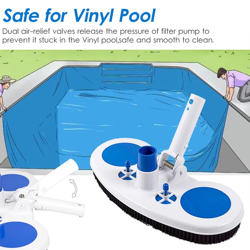 13.5-Inch Pool Vacuum Head Inground Above Ground Vinyl Pool Vacuum