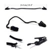 4 Pcs Black Hat Clips Straps Multi-Function Cap Chin Cord