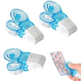 Pack of 3 Tablet Squeezers, Tablet Divider for Medication Dosage, Effective Tablets Splitter for Precise Dose