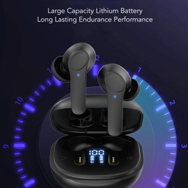 Translation Earbuds,5.3 Noise Reduction Translator Earbuds,Waterproof Portable Language Translator Device