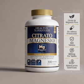 Citrato De Magnesio 300 Tabs Original 100 Dias 800mgtab
