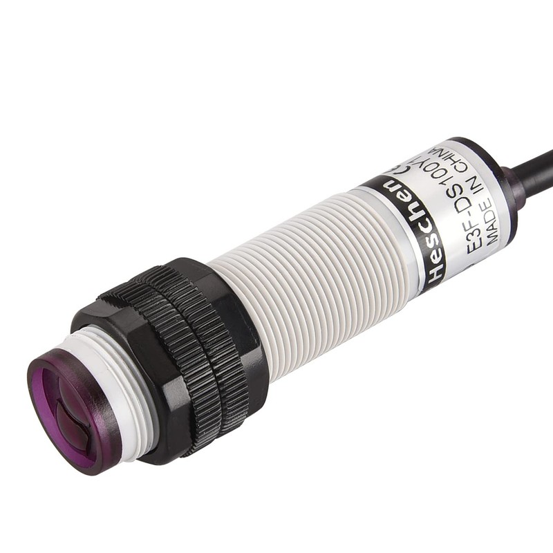 Heschen M18 Column Infrared Photoelectric Proximity Switch, Diffuse Reflection Type,
