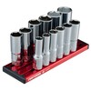 CRAFTSMAN V-SERIES Socket Set, Deep MM, 3/8 Inch Drive, 12