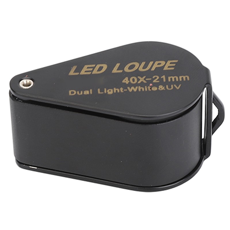 Jewelry Magnifier 40X 21mm Lens Foldable Magnifying Eye Loupe with