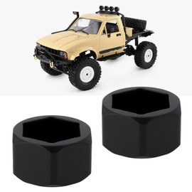 The Lord of the Tools 4Pcs 5mm to 7mm Hubs Adapter Compatible with WPL D12 2wd RC Truck SCX24 Wheels 1/24