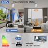 CJOY Ceiling Fan with Lights, 52 Inch Low Profile Ceiling