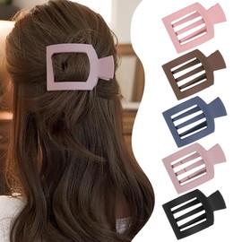 XFSRG 5 Stück Flache Haarklammern, Minimalistische quadratische Haarklammer starker Halt für Dutt, Half-Up oder Alltag perfekte Geschenkidee für Freunde und Familie